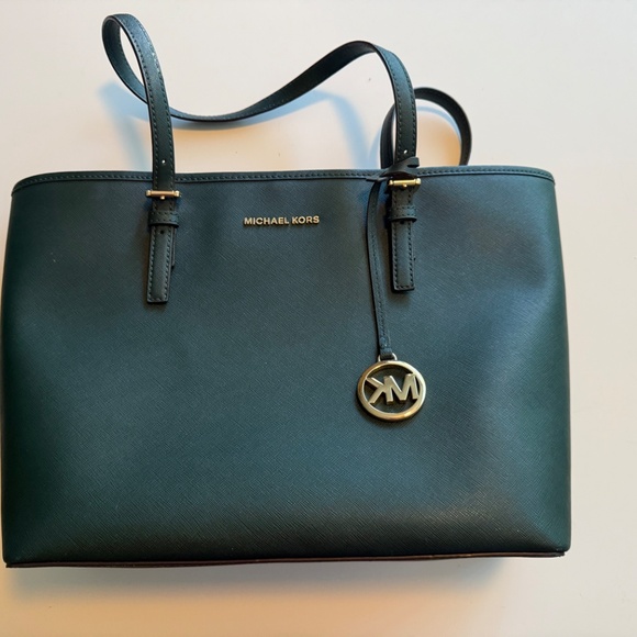 Dark Green MK Purse - Picture 2 of 4